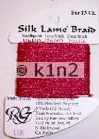 96 CRIMSON RED SILK LAME BRAID