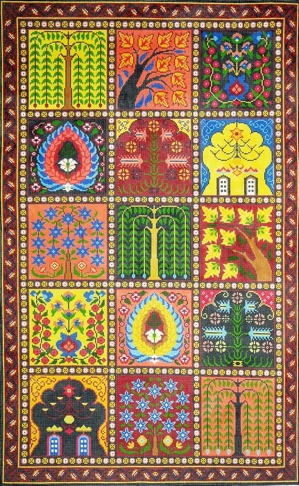 LEE R1027w TREE OF LIFE LARGE RUG by Lee's Needlearts