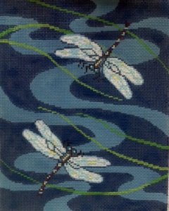 LEEBW06-DRAGONFLIES BLUE by Lee's Needlearts