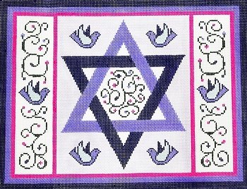 LEEJ141T-STAR PINK and PURPLE TALLIS by Lee's Needlearts