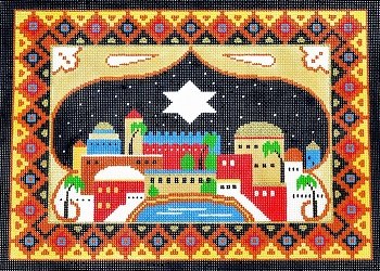 LEEJ145T-JERUSALEM NIGHT TALLIS BAG by Lee's Needlearts