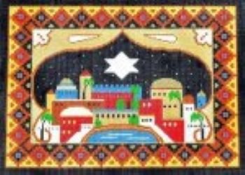 JERUSALEM SKY NIGHT by Lees Needlearts STITCH GUIDE LEEJ145sg