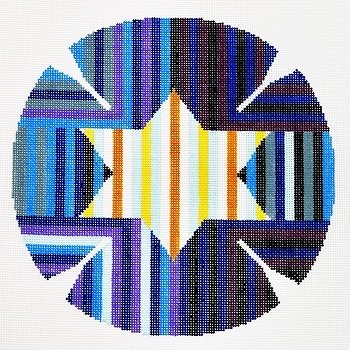 AGAM STAR YARMULKE by Lees Needlearts STITCH GUIDE LEEJ156sg