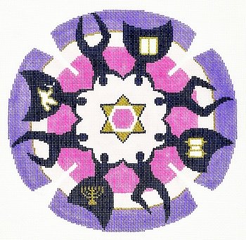 DANCERS YARMULKE by Lees Needlearts STITCH GUIDE LEEJ180sg