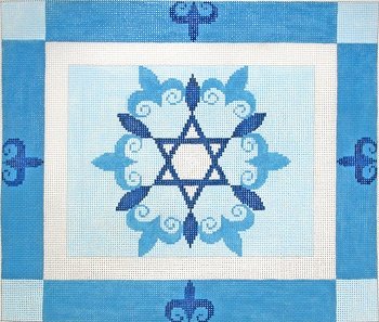 LEEJ219T-BLUE with CENTER STAR TALLIS by Lee's Needlearts