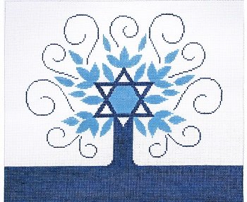 LEEJ223T-TREE with CENTER STAR TALLIS by Lee's Needlearts