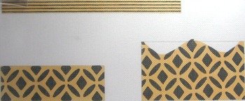 3D BLACK GOLD PURSE by Little Shoppe Canvas LSCCPB007