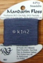 M857 Confederate Gray Mandarin Floss