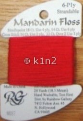 M887 Light Christmas Red Mandarin Floss