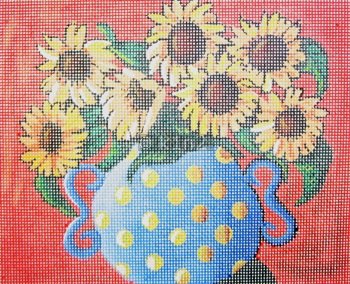 POLKA DOTS and SUNFLOWERS  by Maggie stitch guide MAG1373sg