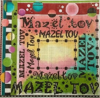 MIN2380 MAZEL TOV by Mindy Needlepoint