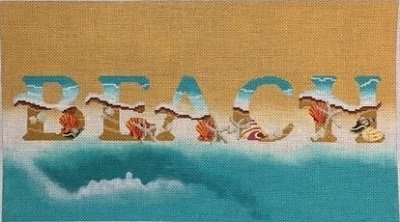 MIN2550B BEACH by Mindy Needlepoint