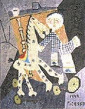 MN0156-PICASSO CLAUDE ROCKING HORSE by Magic Needle