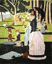 MN0200-SEURAT SUNDAY AFTERNOON portion by Magic Needle
