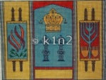 MN0301ta-TORAHS AND CROWNS TALLIS BAG by Magic Needle