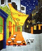 MN0341-VAN GOGH CAFE TERRACE AT NIGHT by Magic Needle