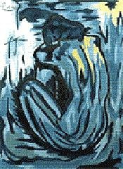 MN0381-PICASSO BLUE NUDE by Magic Needle
