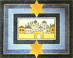 MN0409ta-STAR OVER JERUSALEM TALLIS BAG by Magic Needle