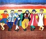 MN0459p-DANCING THE HORAH  PICTURE by Magic Needle