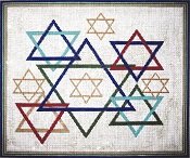 MN0601s-COLORFUL STAR BRILLIANT TEFILLIN BAG by Magic Needle