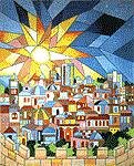 MN0648p-SUNSET OVER JERUSALEM  PICTURE by Magic Needle