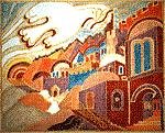 MN0660ta-JERUSALEM SUNRISE TALLIS BAG by Magic Needle