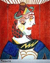 MN0694-PICASSO BUST OF A WOMAN by Magic Needle