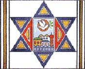 MN0728ta-STAR OF PEACE TALLIS BAG by Magic Needle
