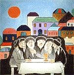 MN0763p-AROUND THE SABBATH TABLE  PICTURE by Magic Needle