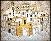 MN0811ta-JERUSALEM OF GOLD TALLIS BAG by Magic Needle