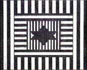 MN0953ta-STRIPES ON STRIPES TALLIS BAG by Magic Needle