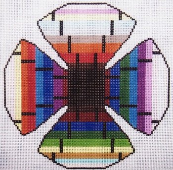 MN1064ta-BRIGHT STRIPES ATTORAH by MAGIC NEEDLE