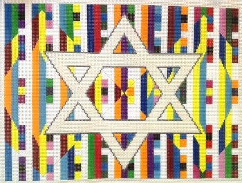 MN862T-SILVER STAR MULTI AGAM LRGE TALLIS by MAGIC NEEDLE