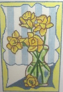 MPF422 DAFFODILS IN VASE by Melissa Prince