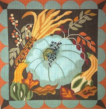 MPF441 FALL BLUE PUMPKIN by Melissa Prince