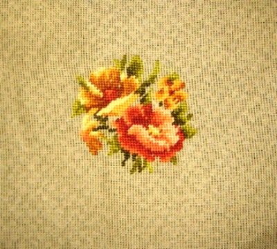 MPW001-Pre-Worked Orange Flower