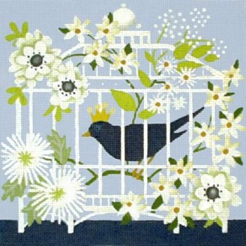MS1786 BLUE BIRDCAGE by Melissa Shirley Designs