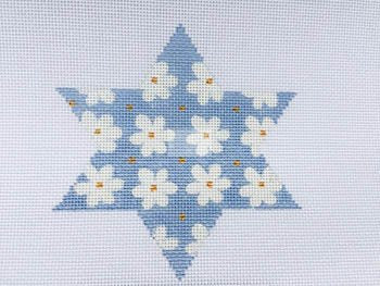 MS1809C BLOSSOM CHANUKAH STAR by Melissa Shirley Designs