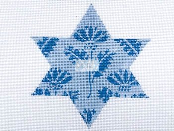 MS1809H FLORAL CHANUKAH STAR by Melissa Shirley Designs