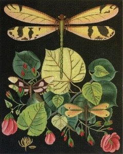 DRAGONFLIES WITH ROSES by MELISSA SHIRLEY STITCH GUIDE ONLY MS2151Csg