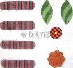 CLEARANCE C-MS751d Striped Petal Corsage by Melissa Shirley Designs