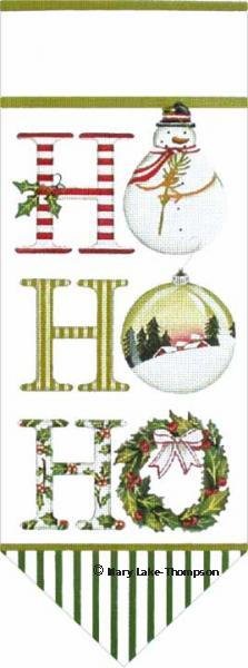 MSMLT279 HO HO HO BANNER by Mary Lake Thompson for Melissa Shirley Designs