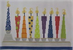 ND1367B2-18 WHACKY MENORAH by Needle Deeva