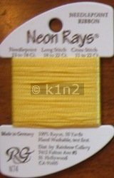 N74 Golden Yellow Neon Rays by Rainbow Gallery-NR074