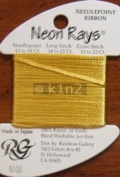 N100 Brassy Gold Neon Rays by Rainbow Gallery-NR100