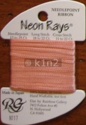 N117 Medium Peach Neon Rays by Rainbow Gallery-NR117