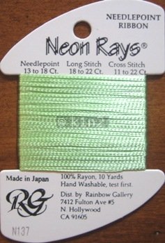 N137 Limeade Neon Rays by Rainbow Gallery-NR137