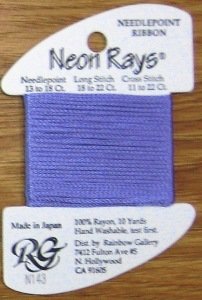 N143 Orchid Neon Rays by Rainbow Gallery-NR143