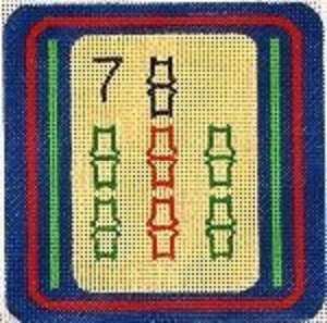 Mah Jongg Coaster 7 Bam Judaica by Rishfeld-RISHP127