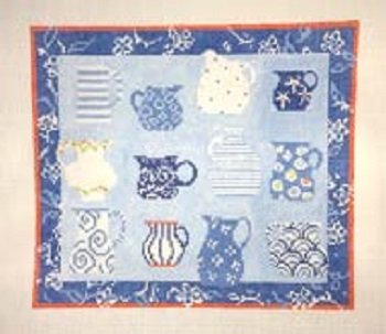 PIP P-D020A DOZEN BLUE PITCHERS by Pippin Studios